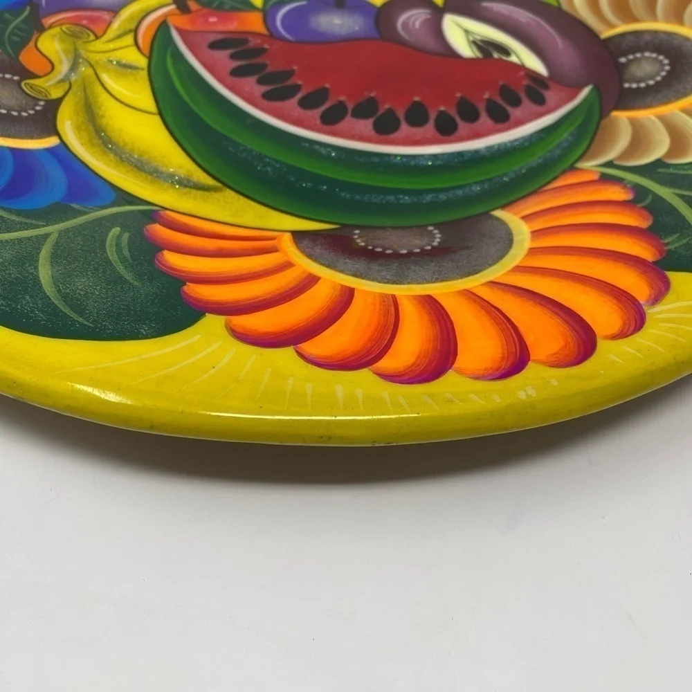 Hand-painted Clay Decorative Plate